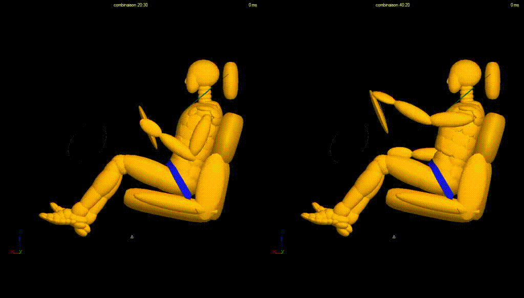 Crash test simulation video